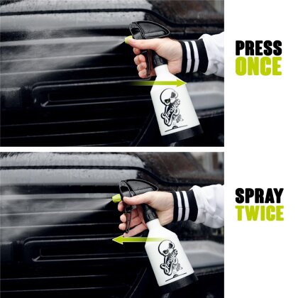Nuke Guys Spruzzatore - Flacone spray da 0,5 litri, 360 gradi, sistema a doppia azione