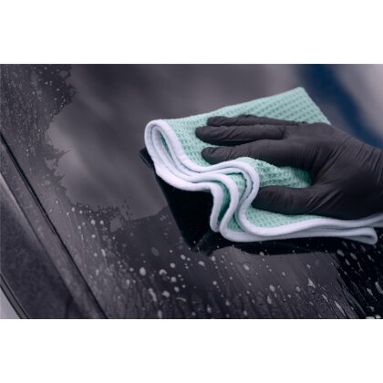 Nuke Guys - See Through - Microfibre Waffle Cloth - 450 GSM, 35x35 cm - mint / white mixed - pack of 4