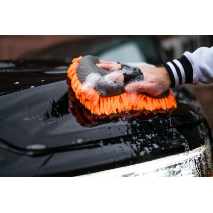 Nuke Guys - 2 Way Wonder - Chenille - Insect Net Strap On Wash Sponge Orange