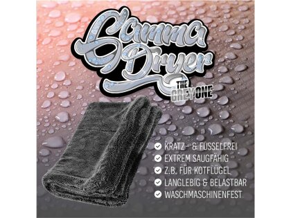 Nuke Guys - Gamma Dryer L - microfiber dryer sheet - 1400 GSM - gray 40 x 60 cm