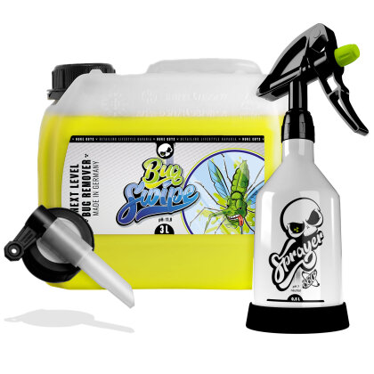 Nuke Guys Bug Swipe Insektenentferner 3L Kanister + Dispenser + Sprühflasche